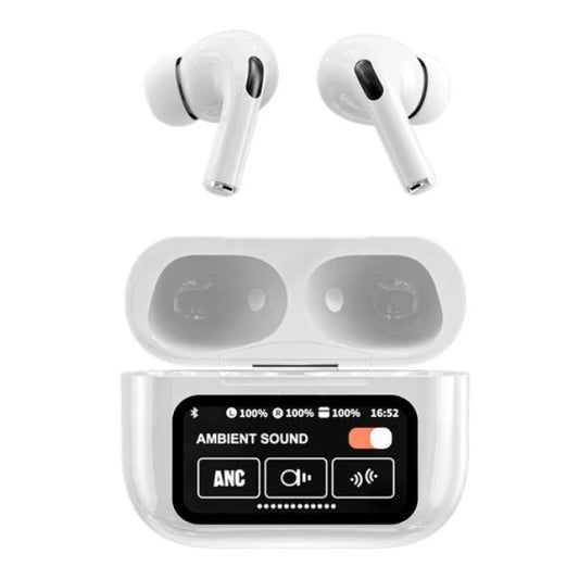 A9 Pro Earbuds Anc/enc Touch Screen Display Noise Reduction Wireless Earbuds For Android & Ios